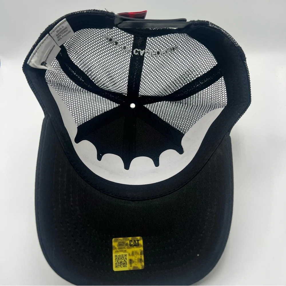 Black CAT Logo Baseball Cap Classic Design